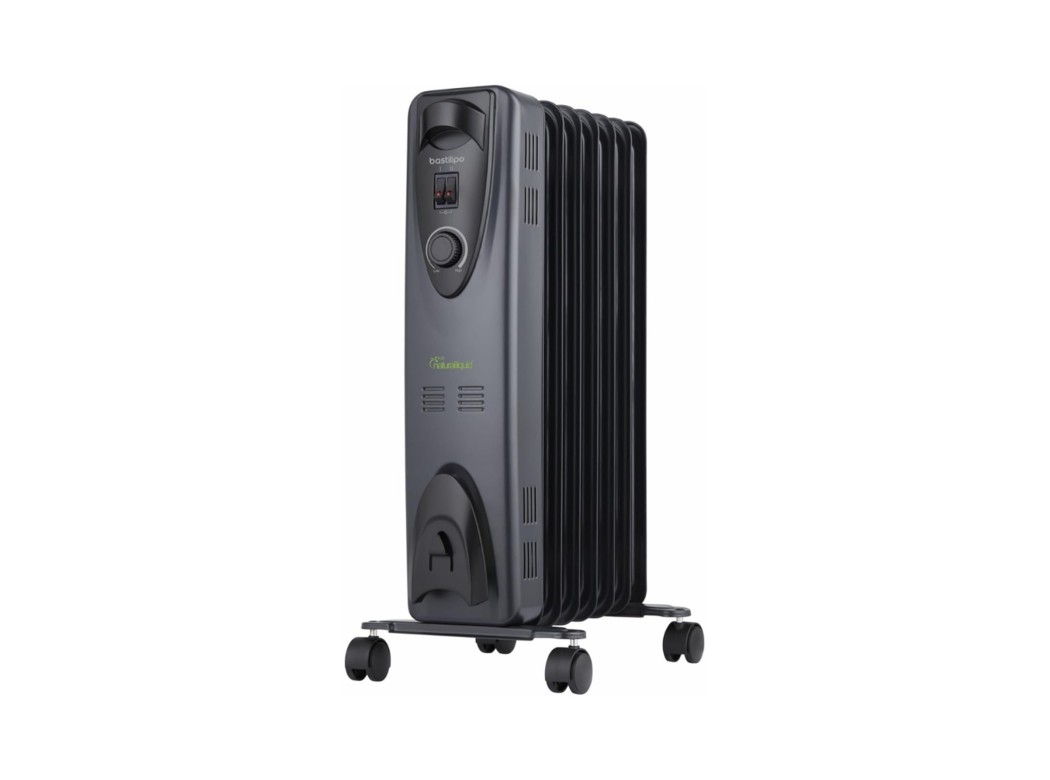 Radiador ecologico negro 7 elementos 1000 w bastilipo