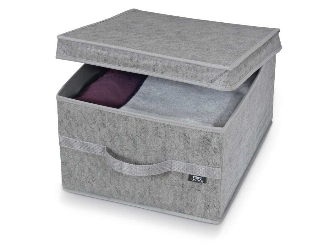 Caja guarda ropa stone l 38 x 50 x 24 cm domopak