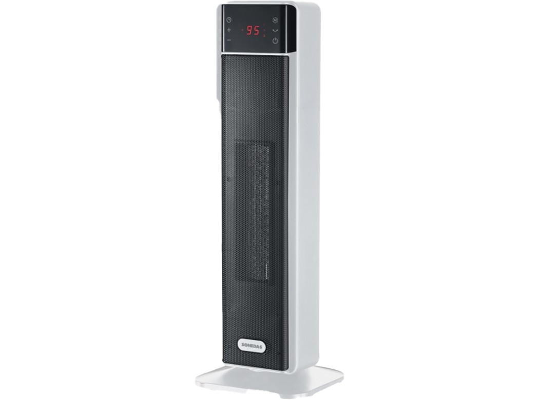 Calefactor torre ceramico oscilante timer y mando 2000 w bla