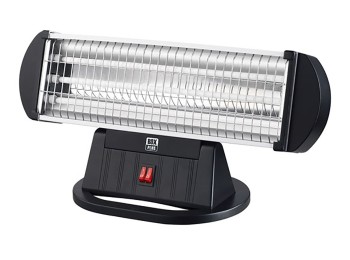 Estufa cuarzo 3 barras 400/800/1200 w negro box plus