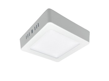 Downlight led superficie cuadrado blanco kone 15.4cm 12w 120