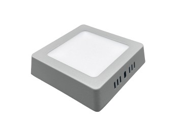 Downlight led superficie cuadrado gris kone 27,7cm 24w 2400l