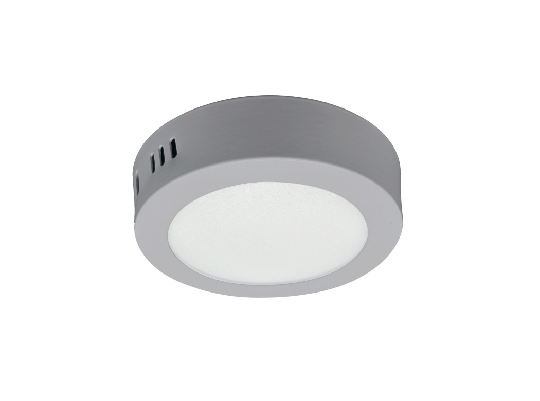 Downlight led superficie redondo gris kone 15,4cm 12w 1200lm