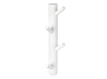 Percha pared vertical 4 ganchos blanco nesu