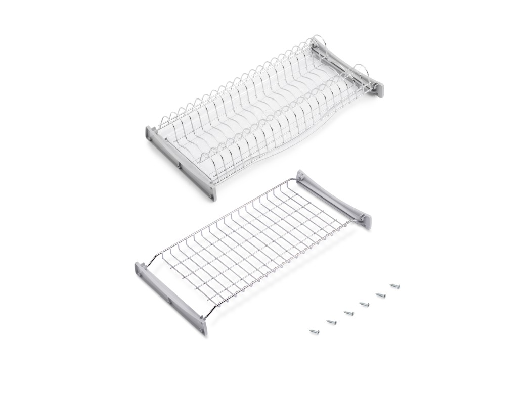 Emuca Escurreplatos para módulos altos Suprastar, módulo 600mm, Acero, Cromado