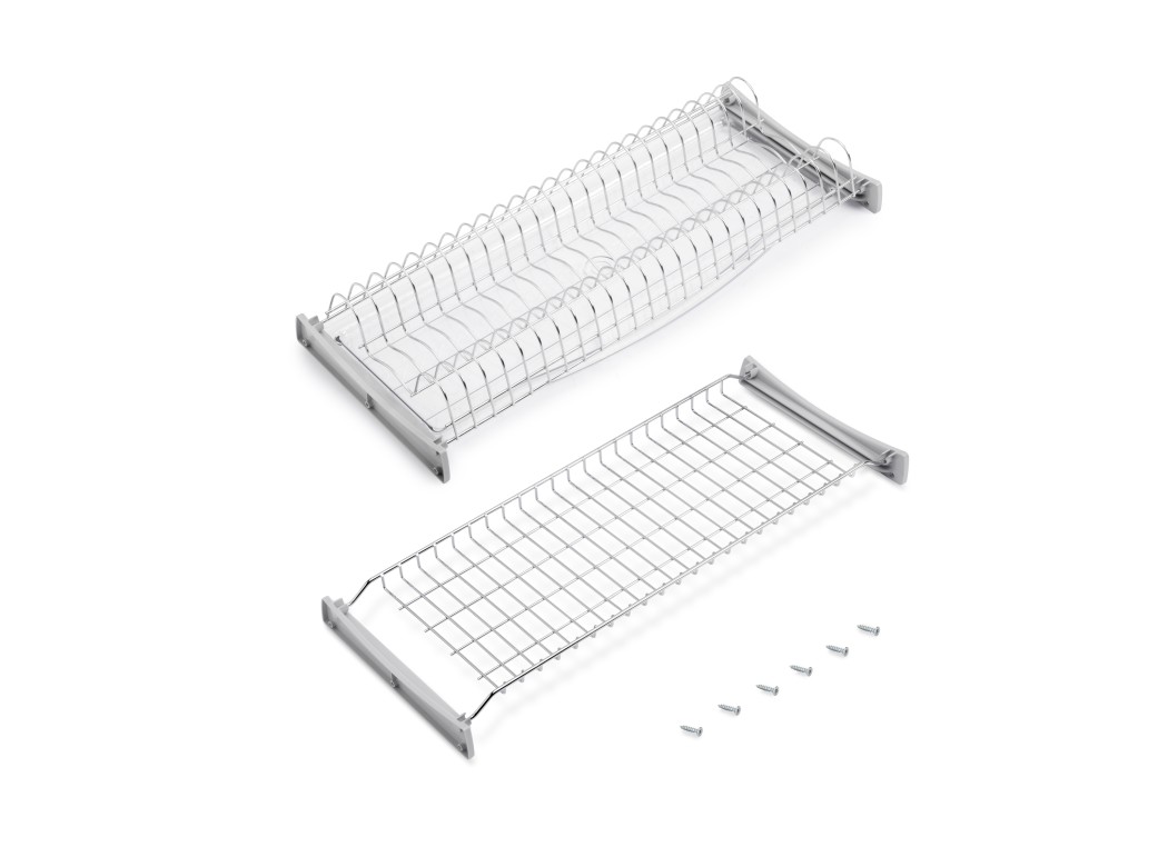 Emuca Escurreplatos para módulos altos Suprastar, módulo 700mm, Acero, Cromado