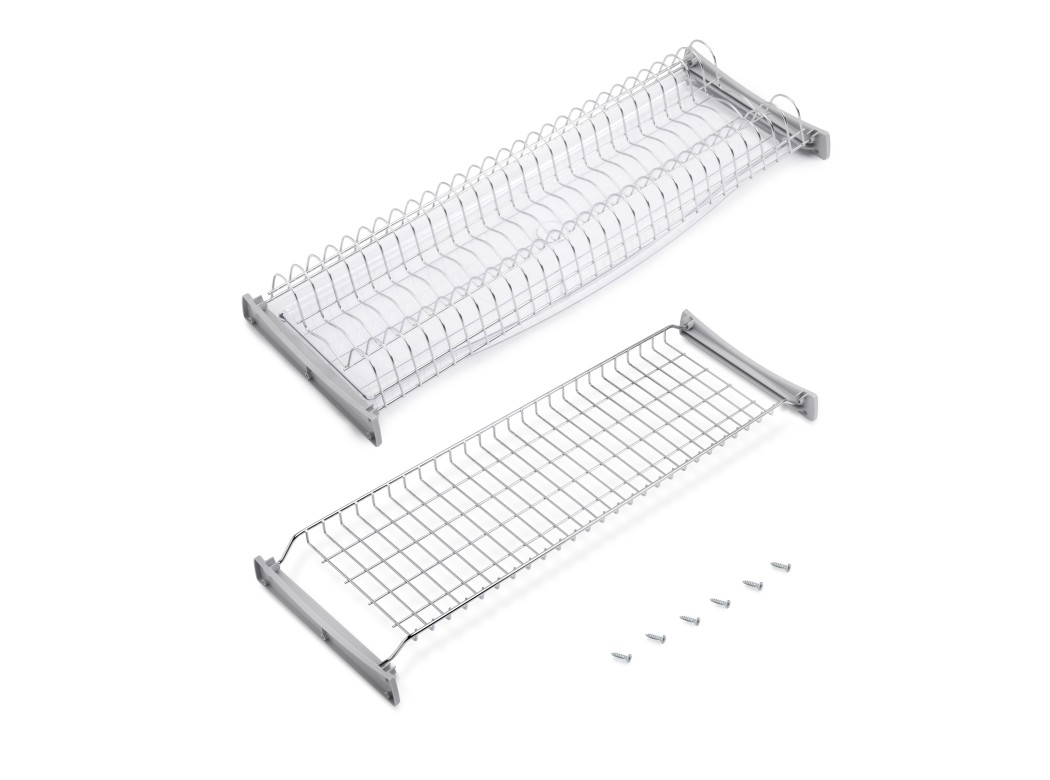 Emuca Escurreplatos para módulos altos Suprastar, módulo 800mm, Acero, Cromado