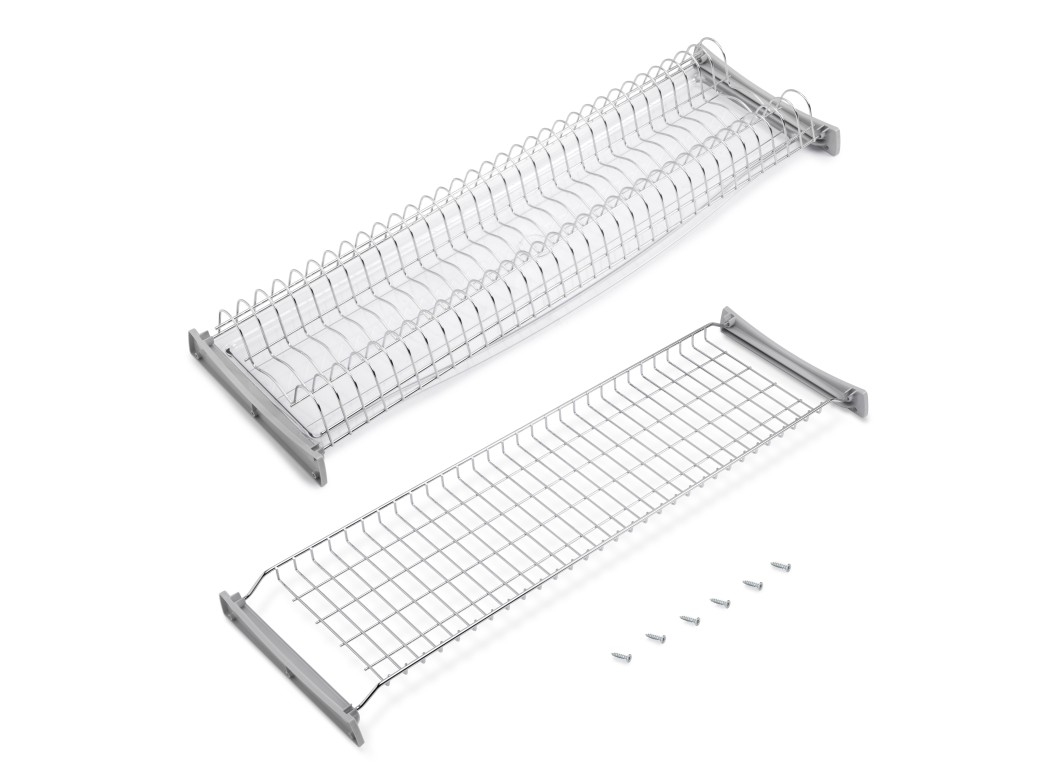 Emuca Escurreplatos para módulos altos Suprastar, módulo 900mm, Acero, Cromado