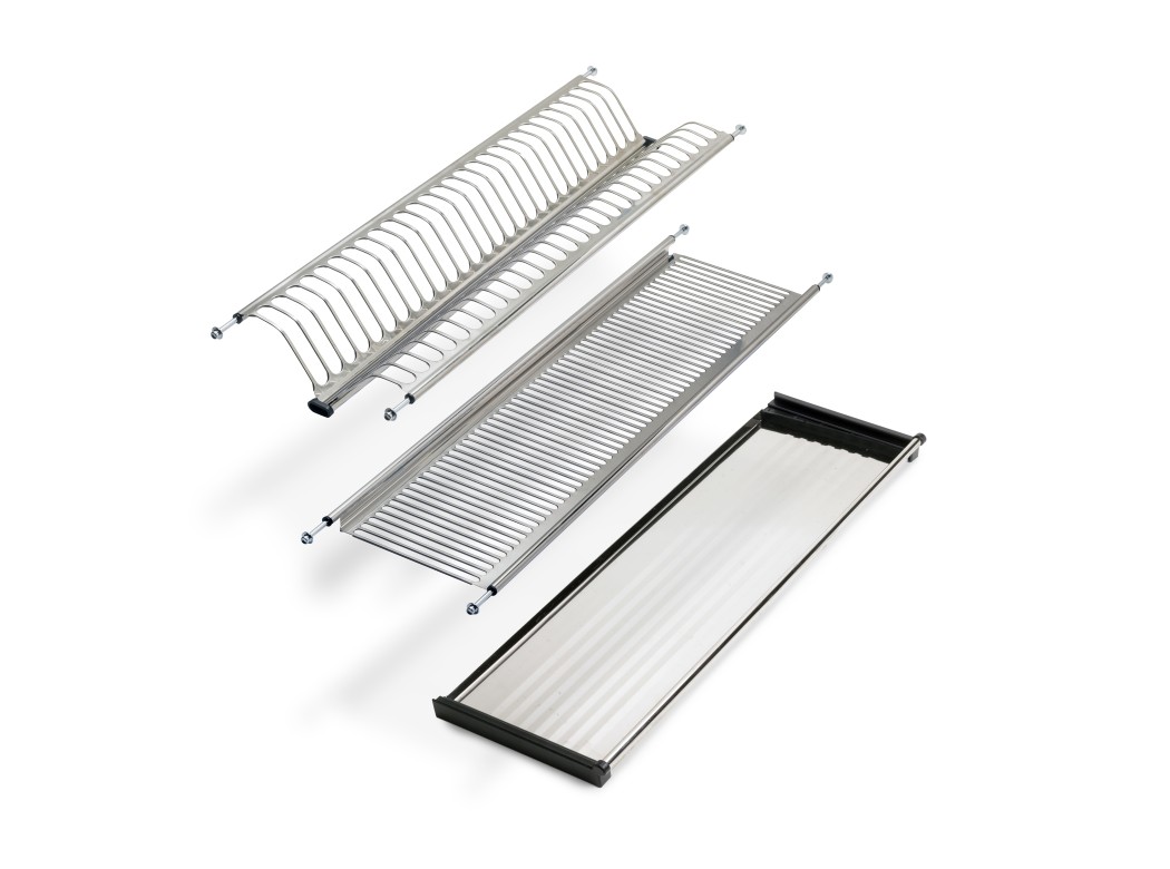 Emuca Escurreplatos acero inoxidable Drynox, módulo 450mm, Acero inoxidable