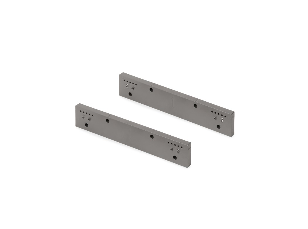 Emuca Juego de 2 distanciadores laterales para bastidor Quartz, Plástico, Titanio, 2 ud