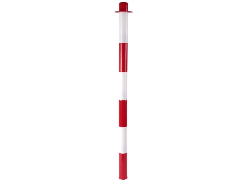 Poste rojo/blanco para base rellenable 850mm s21