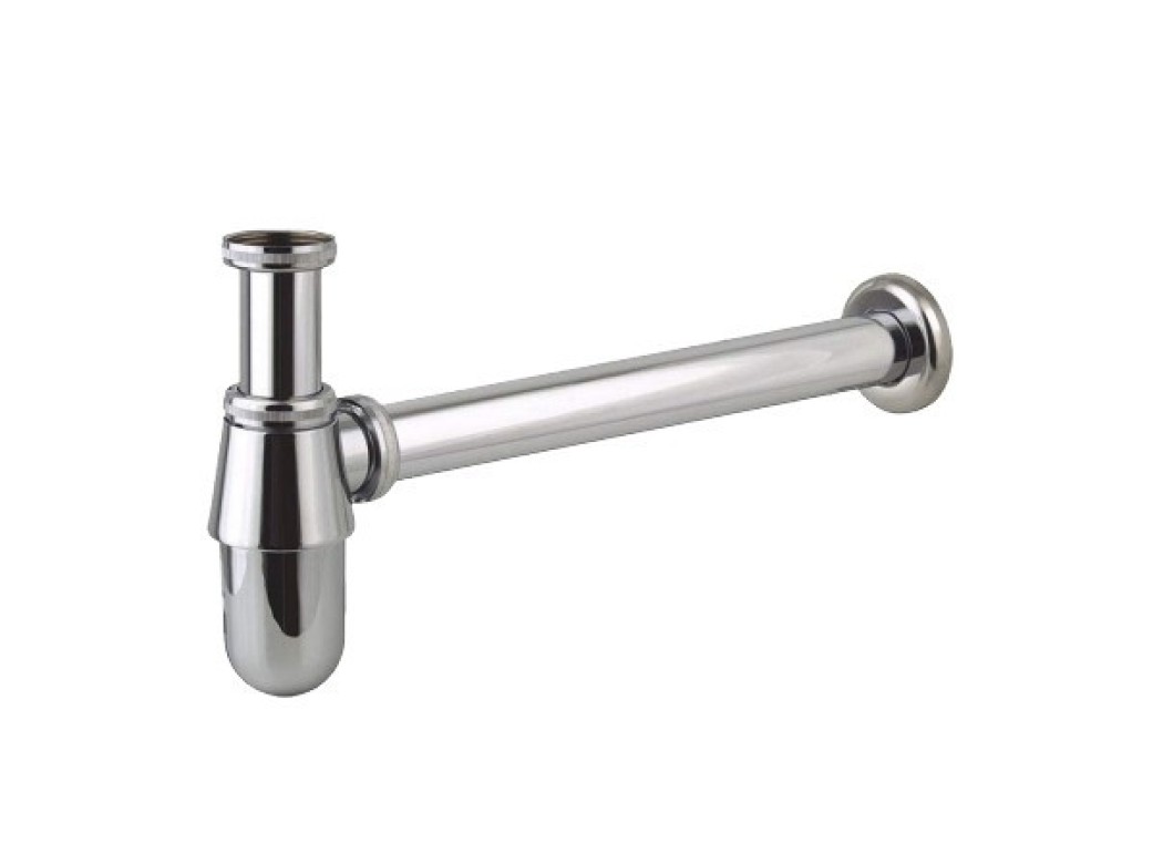 Sifon botella extensible laton cromado con alargadera/plafon