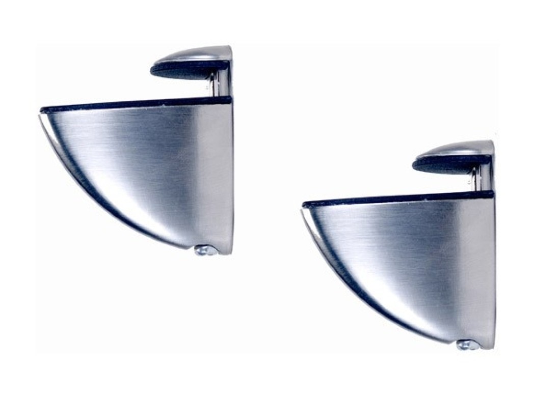 Soporte estante junior clip plata mate 2uds fepre