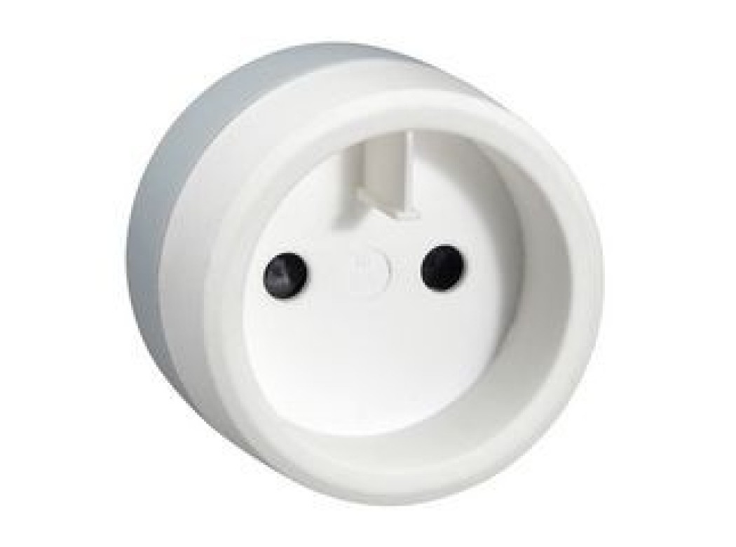 Adaptador enchufe viaje 2p blanco eur/usa legrand