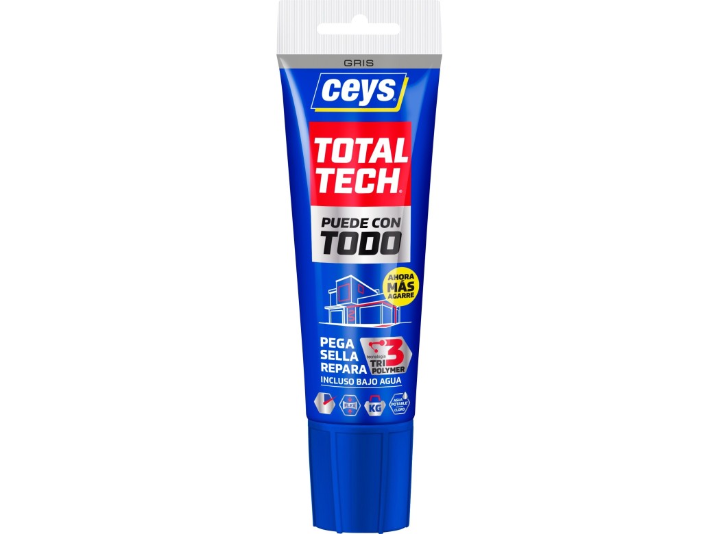 Adhesivo sellador total tech 125 ml gris ceys