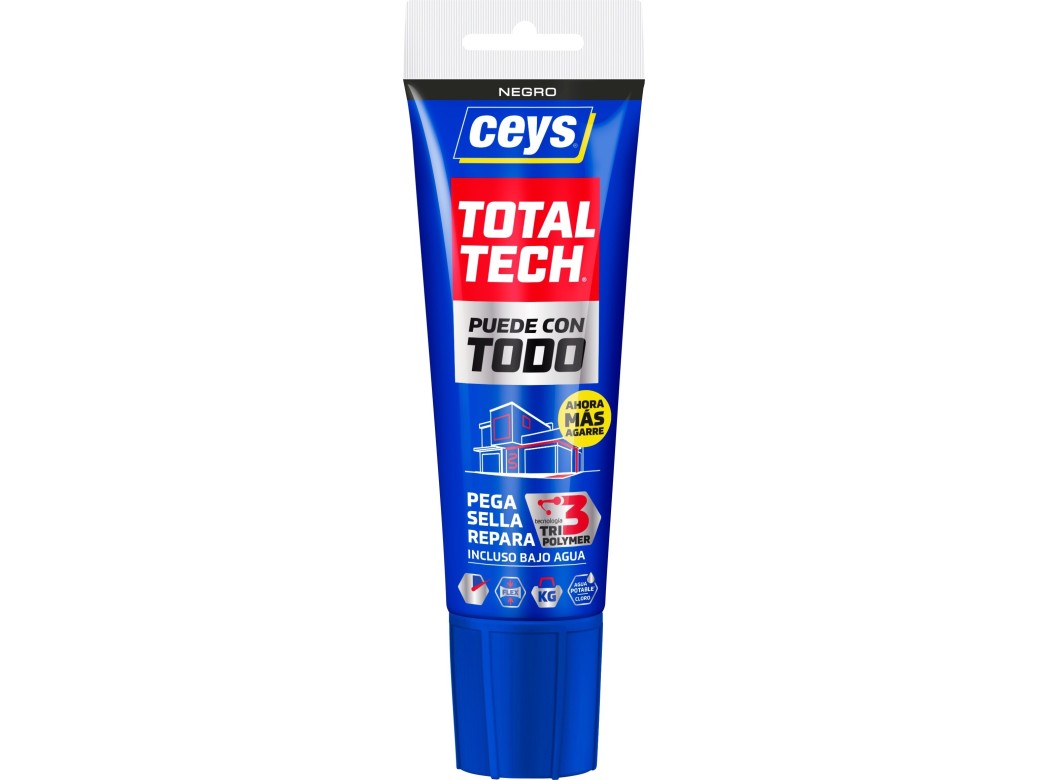 Adhesivo sellador total tech 125 ml negro ceys