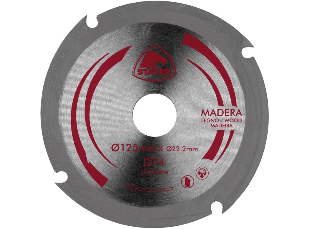 Disco corte madera hss 125x2x22.2 z4 widia
