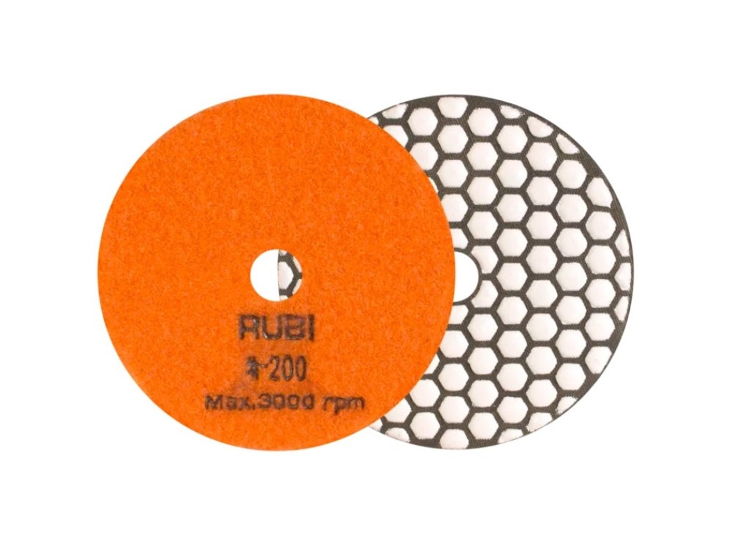 Disco pulido flexible diamantado seco Ø 100 mm gr.200 rubi
