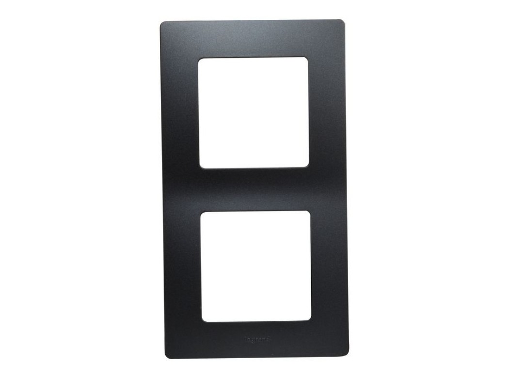 Marco 2 elementos negro serie niloe legrand