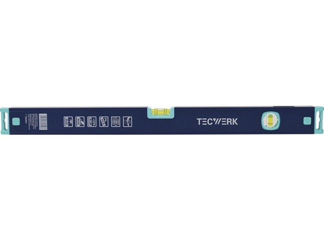 Nivel aluminio burbuja ü0,5 mm/m 50 cm tecwerk