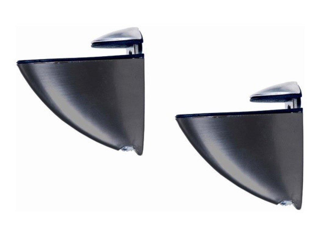 Soporte estante clip negro 2uds fepre