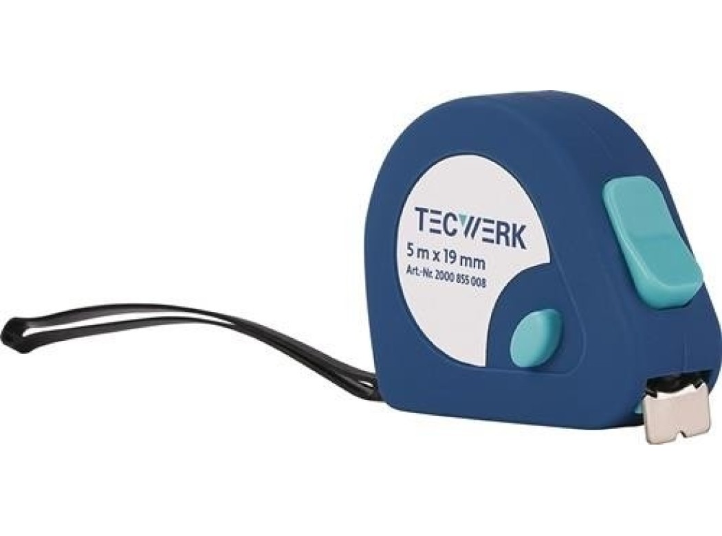 Flexometro eg ii abs autoblocante 5 mx 19 mm tecwerk