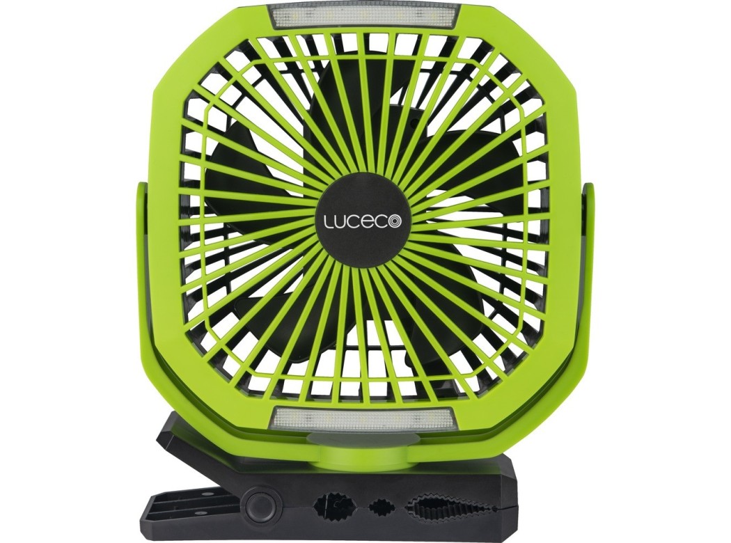 Linterna con ventilador pinza e iman power bank 250lm luceco