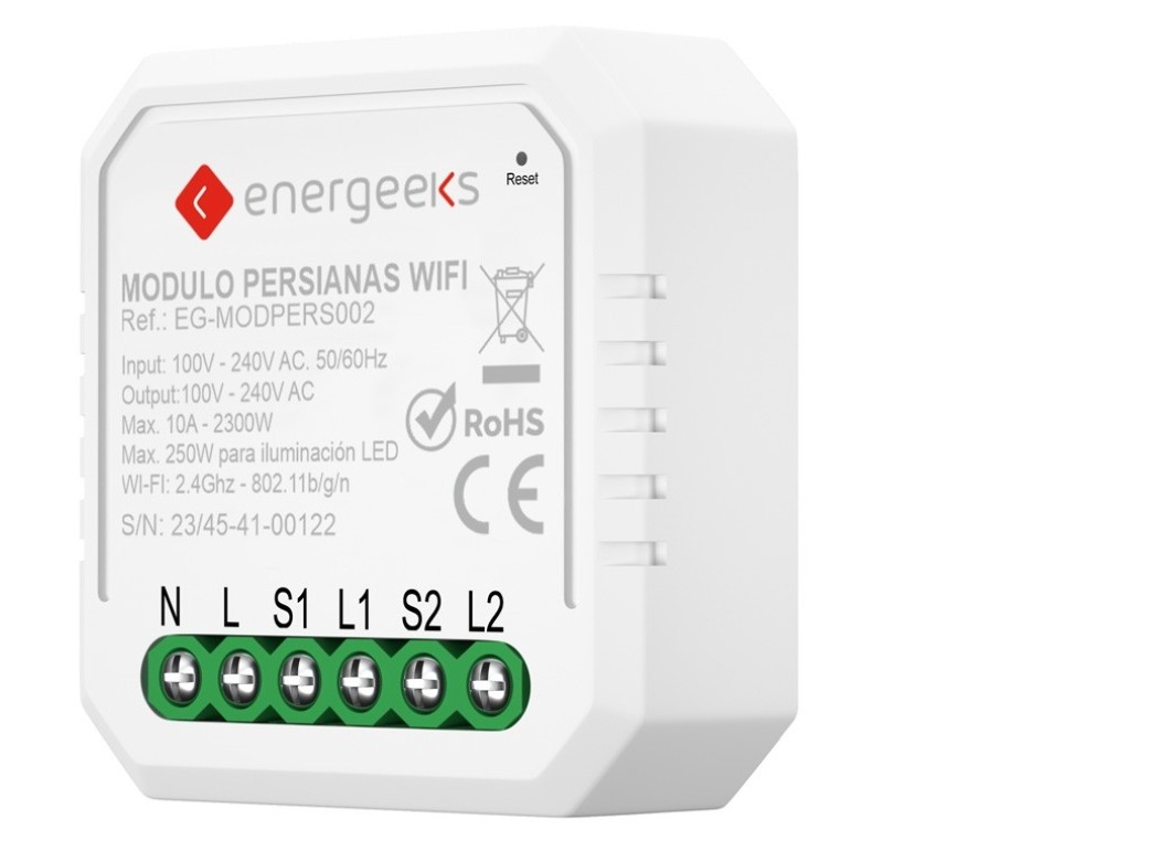 Modulo persianas wifi 2,4ghz 2300w energeeks