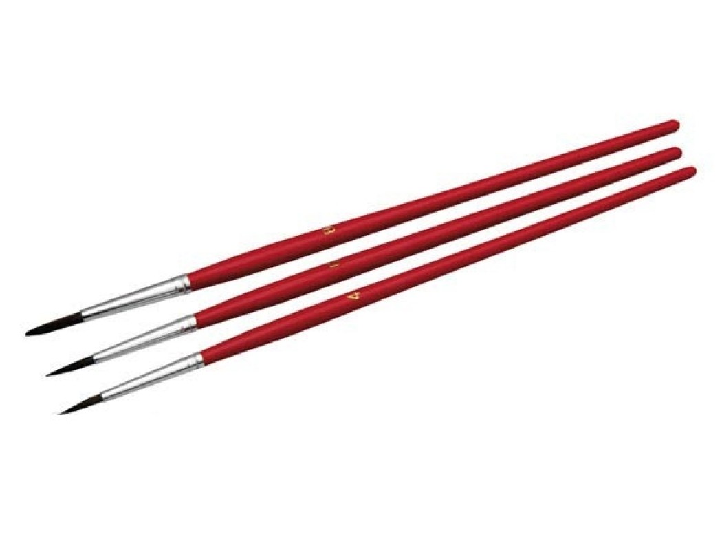 Pincel para acuarela set 3 uds nº 4-6-8 nespoli