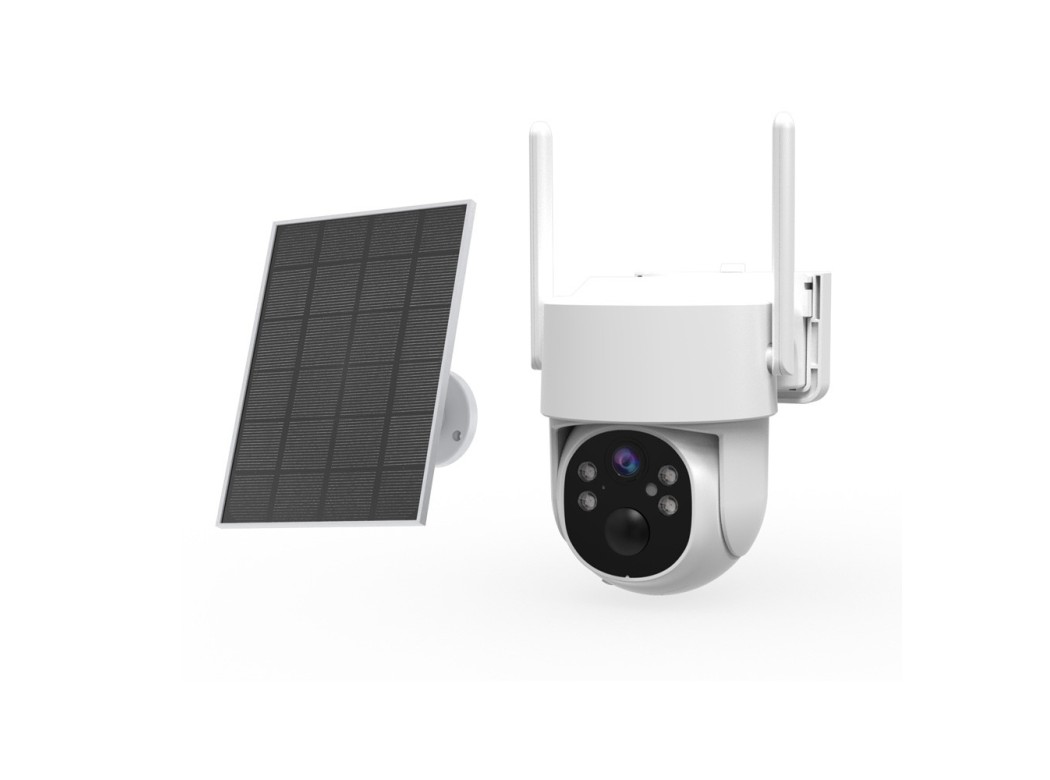 Camara exterior motorizada panel solar patrol 4mp 4g ip65 en