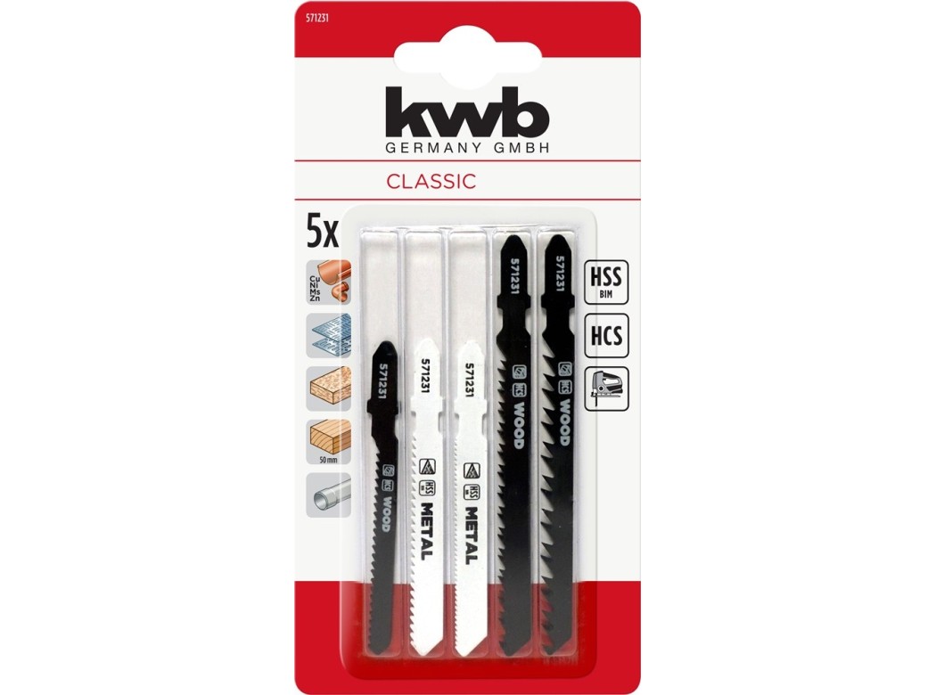 Hoja de calar surtidas juego 5 piezas