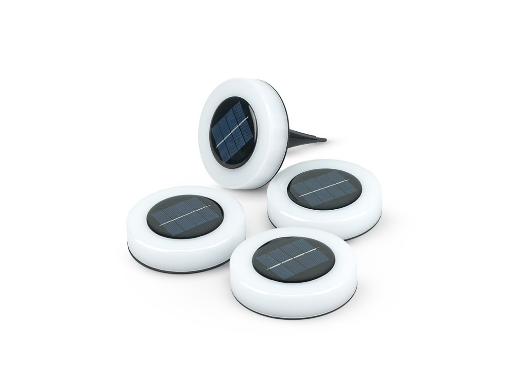 Baliza led solar mitra? pack 3+1 unidades 10lm 4000k pared o