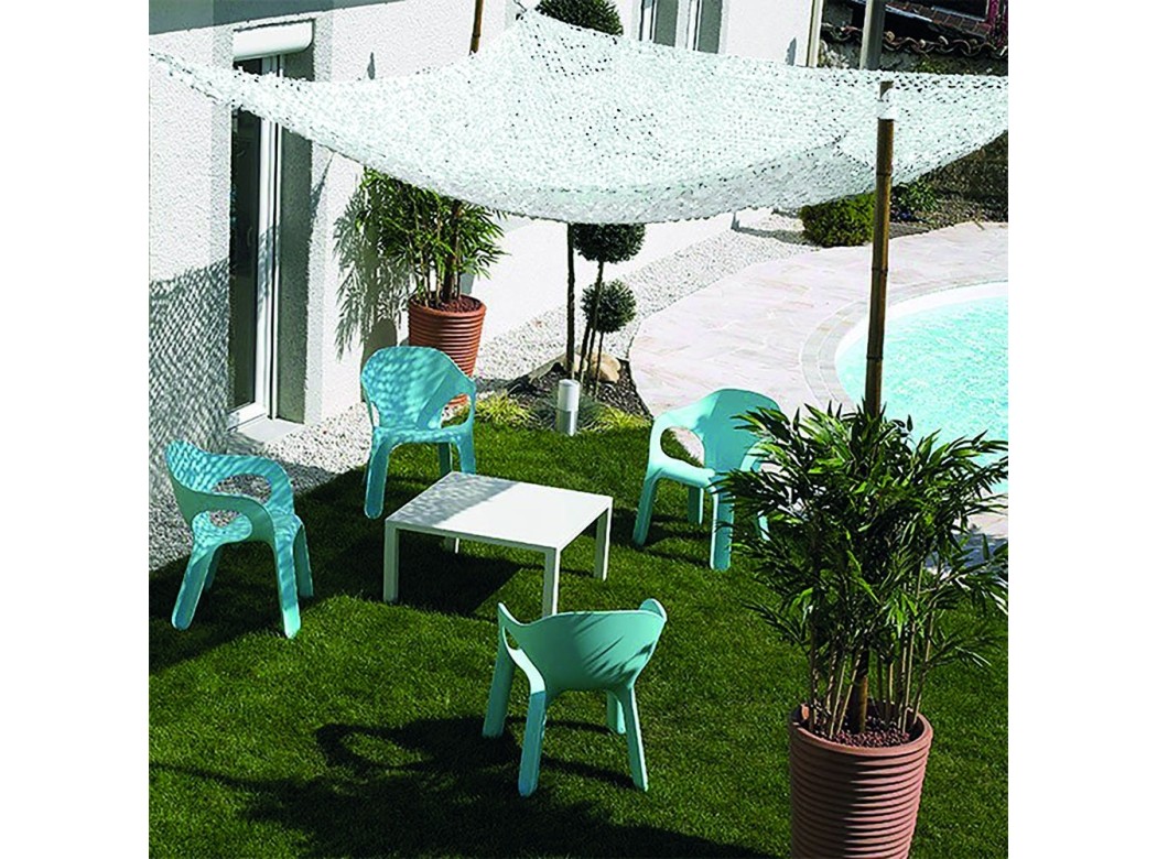 Toldo vela sombreo rectangular camuflaje 2 x 3 m blanco roto