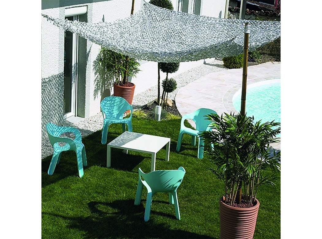 Toldo vela sombreo triangular camuflaje 3,6 x 3,6 x 3,6 m gr