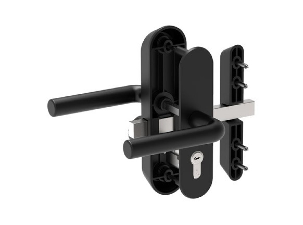 Manilla con cilindro seguridad 47mm para trateros y puertas