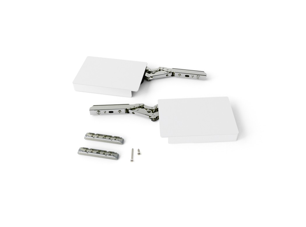 Emuca Compás para puertas elevables Altius Lift, Fuerza 4000-9000 (extra high=XH), Acero y plástico, Blanco