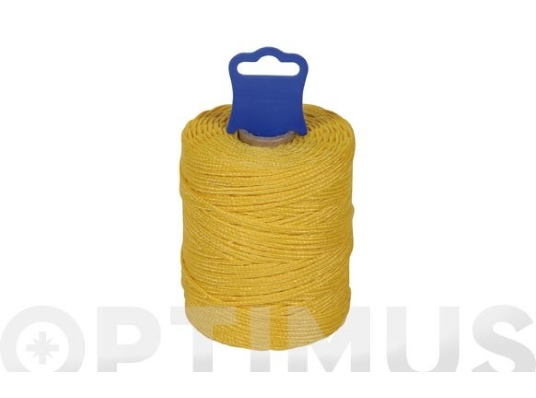Hilo replanteo polipropileno trenzado Ø 1,8 mm 100 mt amarillo rombull