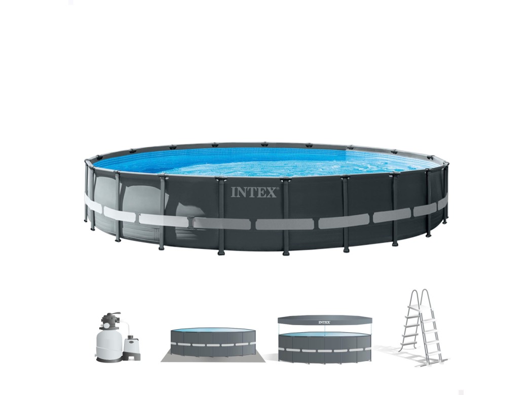 Piscina desmontable redonda ultra xtr 30.079 l depuradora de arena 7.900 l/h Ø 6