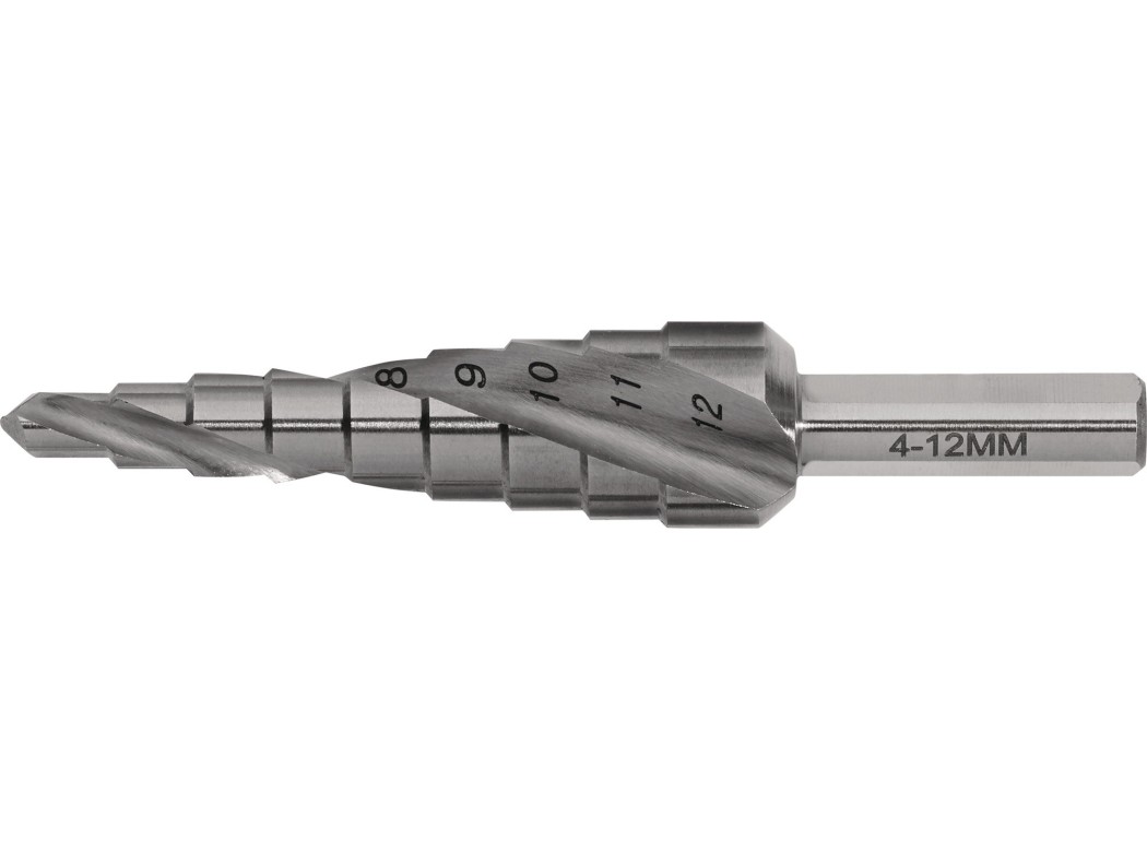 Broca escalonada hss 4-12 mm tecwerk