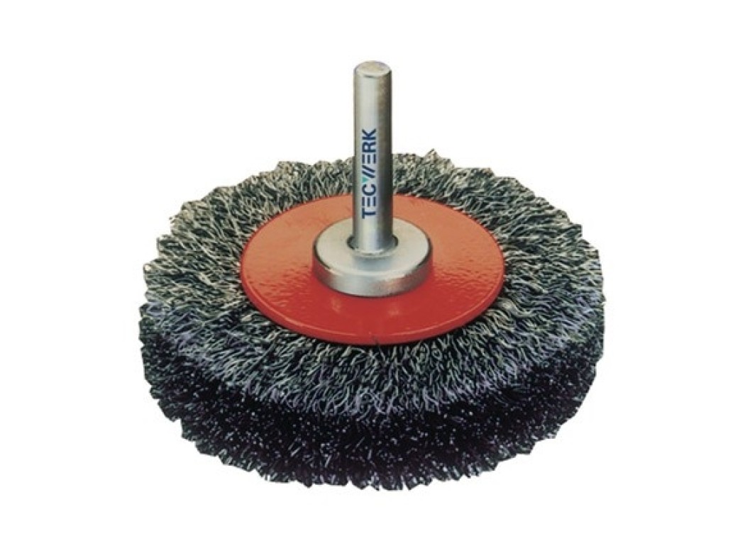 Cepillo circular taladro alambre ondulado 0,30mm 60mm tecwerk