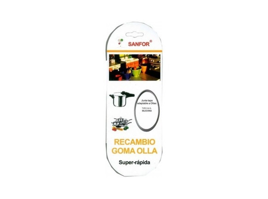 Goma olla presion super rapida silicona blanca tipo mf sanfor