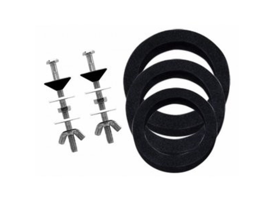 Juntas cisterna baja caucho+tornillos inox. inodoro kj2 fominaya