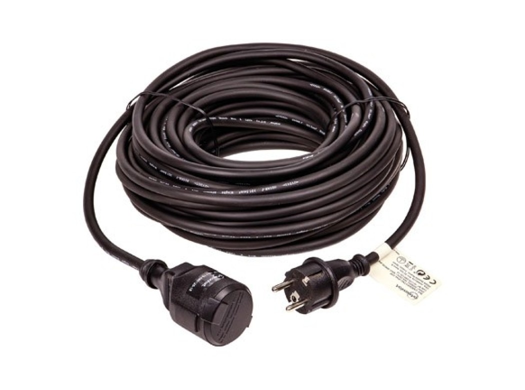 Prolongador 3x1,5 negro 16a 25mt ip44 arteconfort