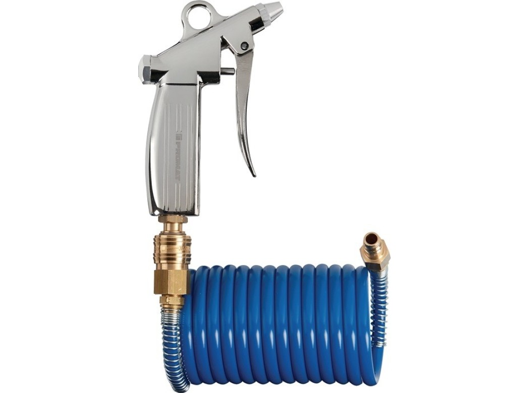 Pistola de aire con manguera 10 bar 8 mm 5 m promat