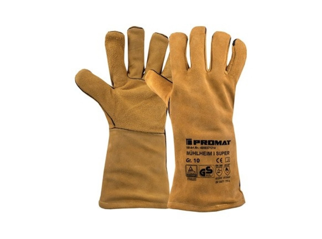 Guante piel serraje soldador mÜhlheim i super am t 10 promat