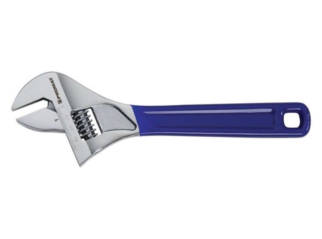 Llave ajustable moleta central 16 250mm con escala promat