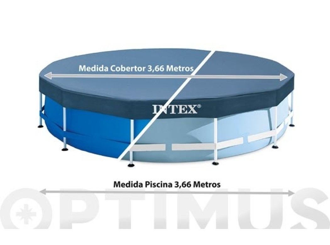 Cobertor de invierno para piscina redonda metal frame intex Ø 366 cm