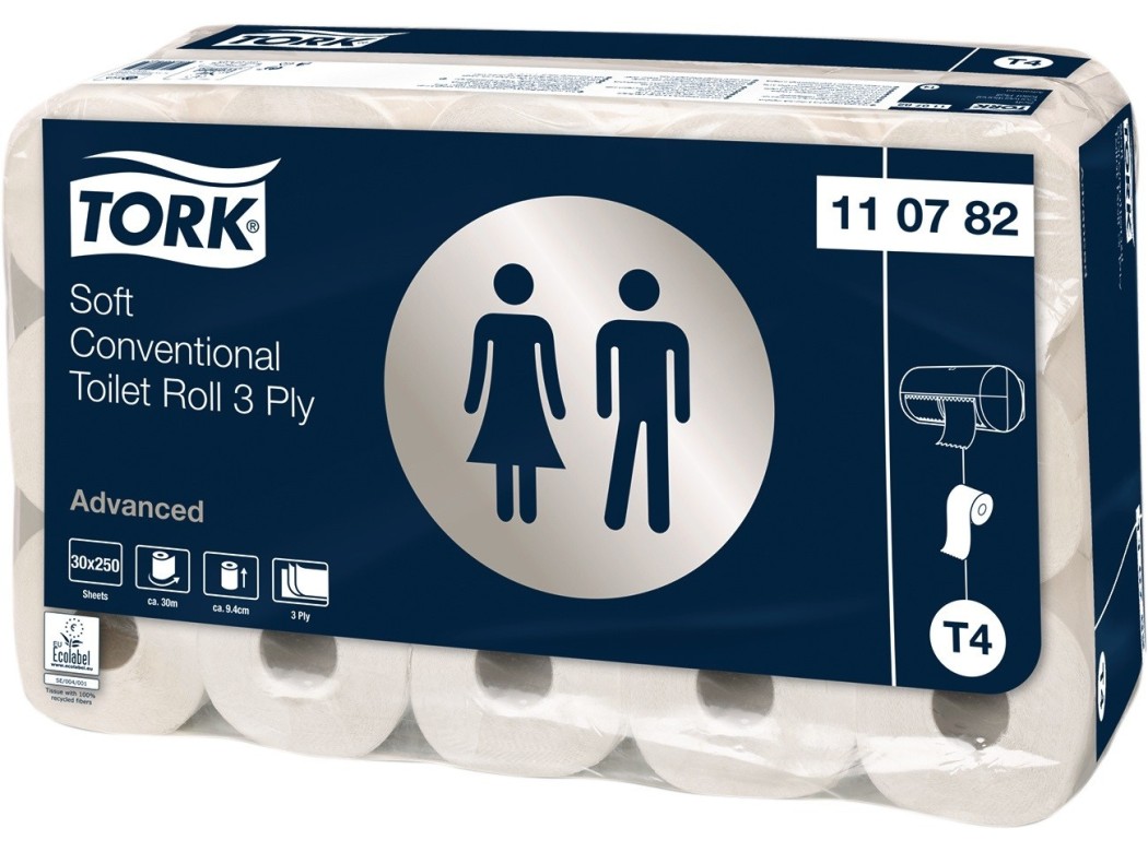 Papel higiÉnico advanced 120x120x94mm 30 rollos 3 capas tork