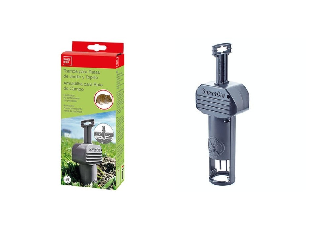 Trampa ratas de jardin y topillo supercat swissinno