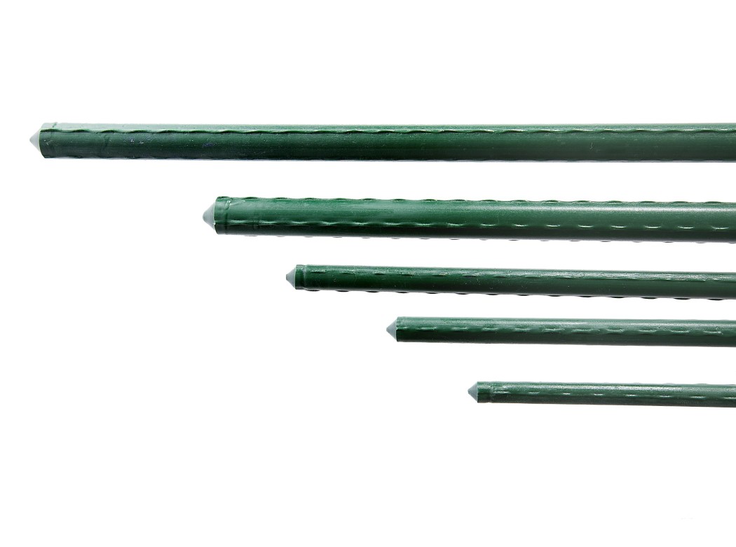 Tutor acero plastificado verde 11mm 1.5m central de enrejados